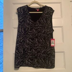 NEW Vince Camuto black sleeveless blouse